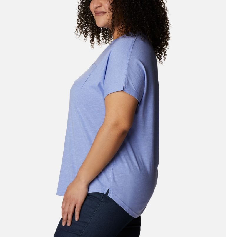 Women's Columbia Cades Cape T Shirts Lavender | Plus Size CA-GC41L
